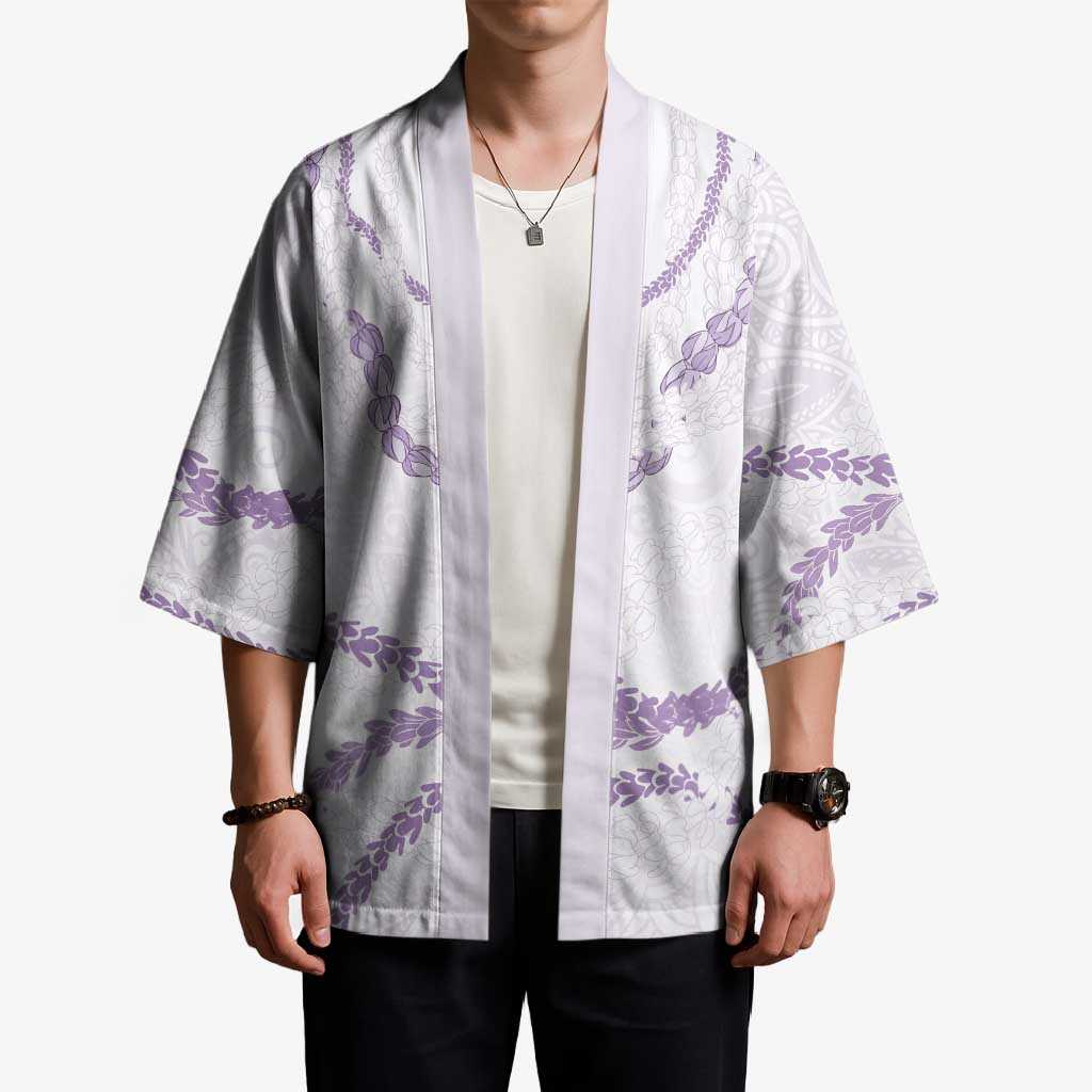 Aloha Lei Mikioi Kimono Purple Polynesian Tribal Tatau Pattern - Polynesian Pride