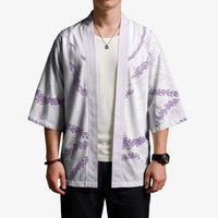 Aloha Lei Mikioi Kimono Purple Polynesian Tribal Tatau Pattern - Polynesian Pride