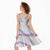Aloha Lei Mikioi Midi Dress Purple Polynesian Tribal Tatau Pattern - Polynesian Pride