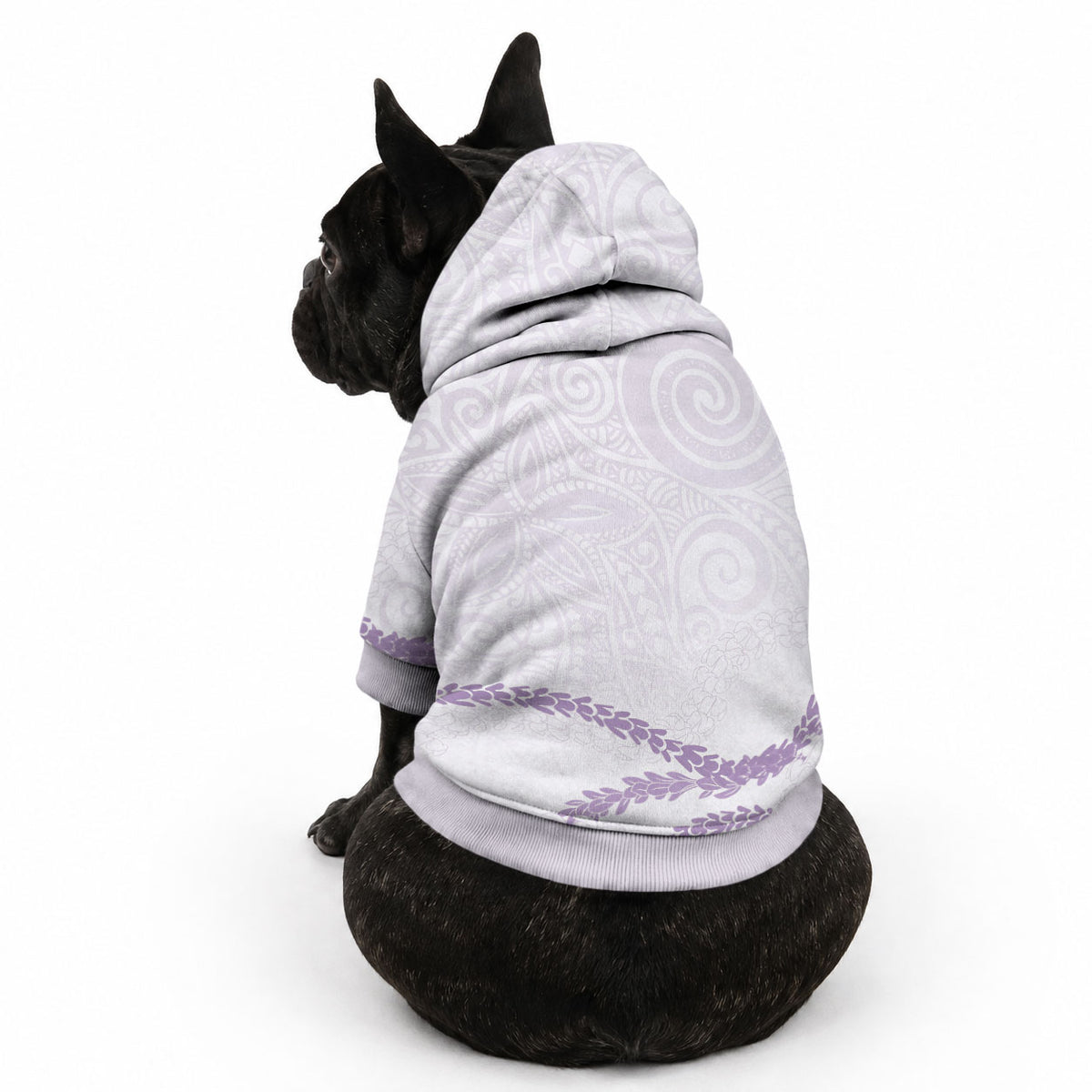 Aloha Lei Mikioi Pet Hoodie Purple Polynesian Tribal Tatau Pattern LT9 - Polynesian Pride