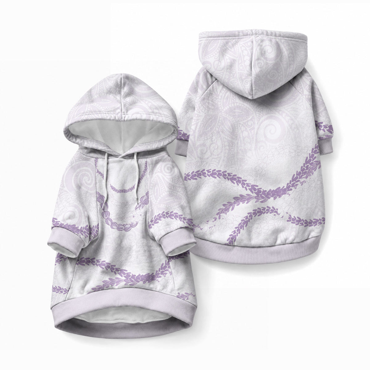 Aloha Lei Mikioi Pet Hoodie Purple Polynesian Tribal Tatau Pattern LT9 Pullover Purple - Polynesian Pride