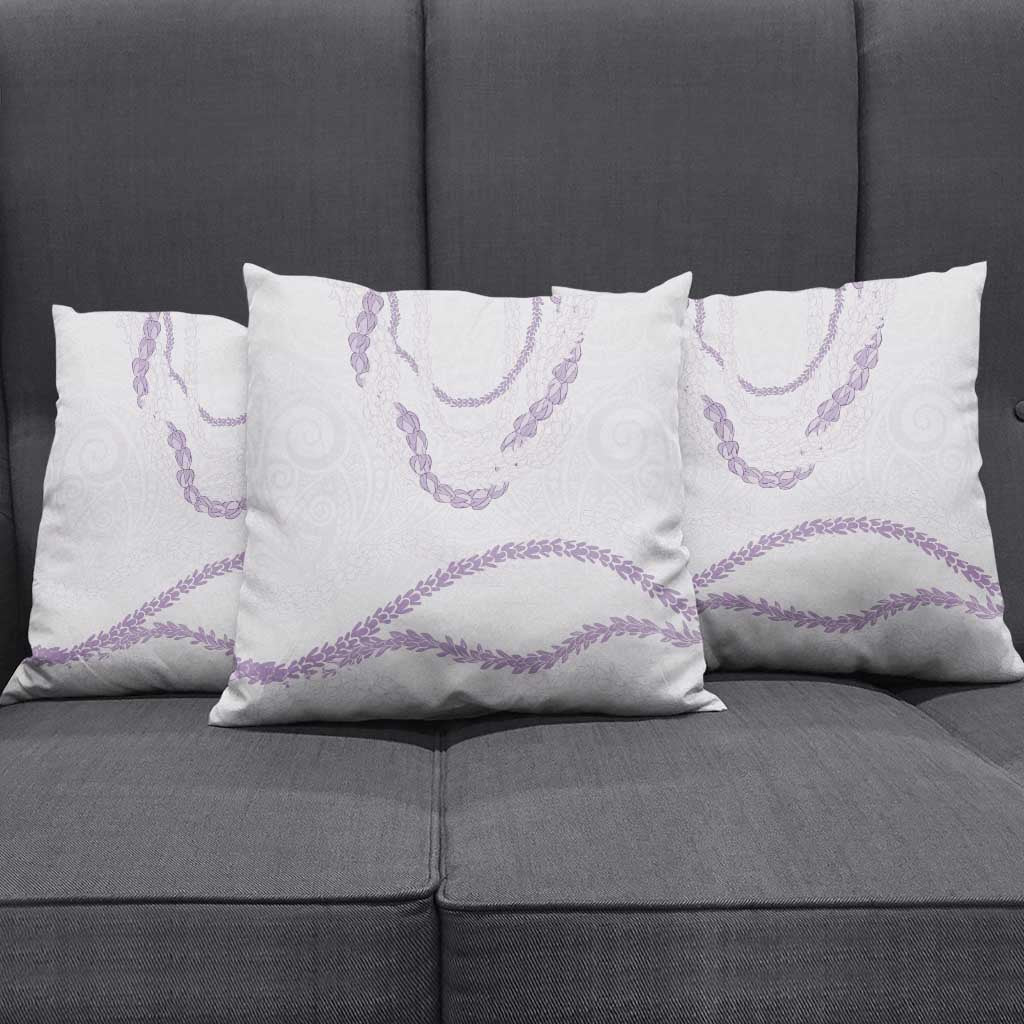 Aloha Lei Mikioi Pillow Cover Purple Polynesian Tribal Tatau Pattern - Polynesian Pride