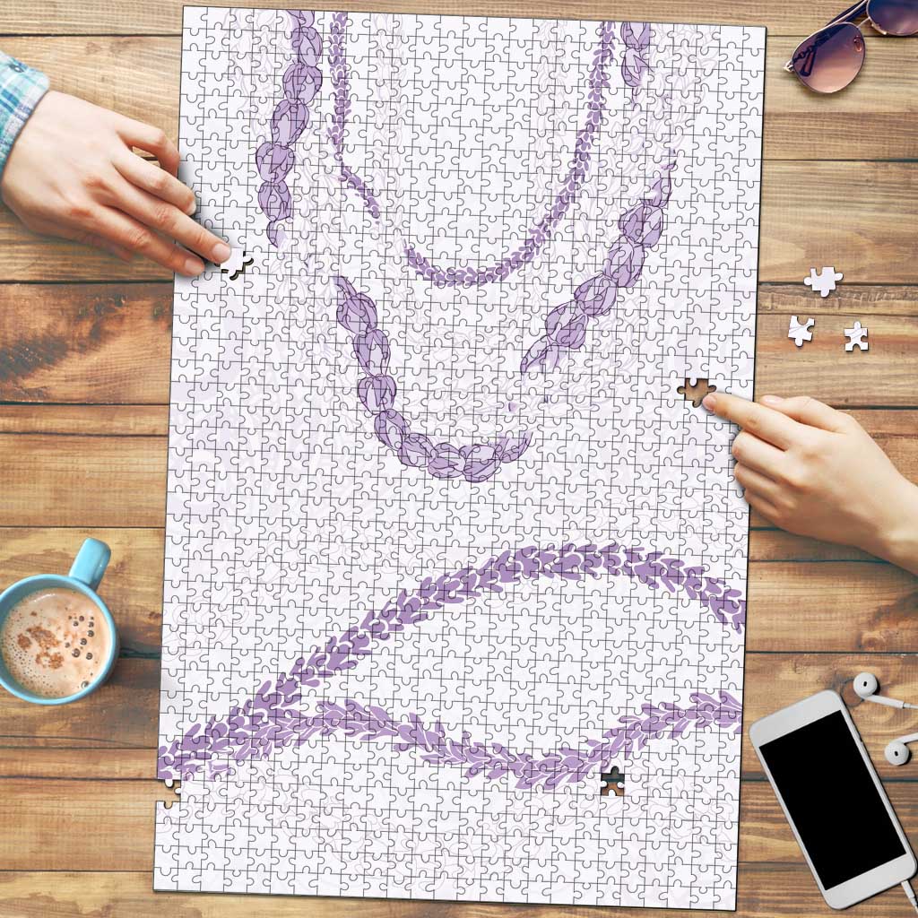 Aloha Lei Mikioi Puzzle Purple Polynesian Tribal Tatau Pattern - Polynesian Pride