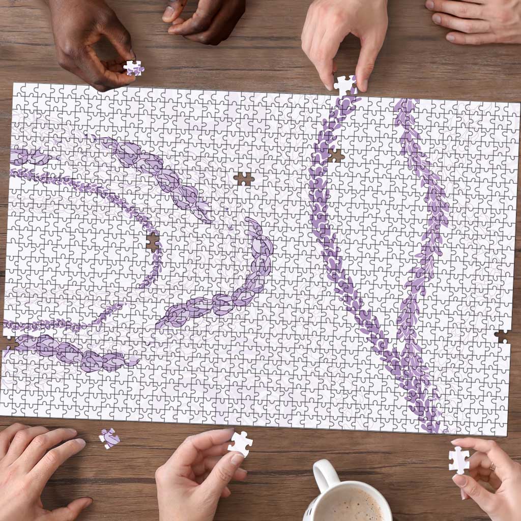 Aloha Lei Mikioi Puzzle Purple Polynesian Tribal Tatau Pattern - Polynesian Pride