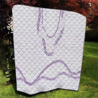 Aloha Lei Mikioi Quilt Purple Polynesian Tribal Tatau Pattern