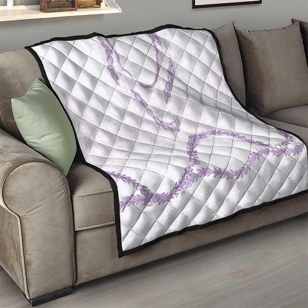 Aloha Lei Mikioi Quilt Purple Polynesian Tribal Tatau Pattern