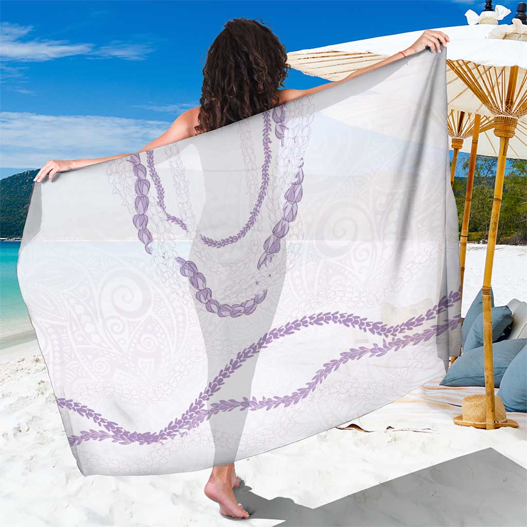 Aloha Lei Mikioi Sarong Purple Polynesian Tribal Tatau Pattern