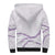 Aloha Lei Mikioi Sherpa Hoodie Purple Polynesian Tribal Tatau Pattern