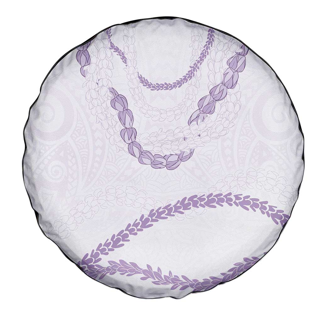 Aloha Lei Mikioi Spare Tire Cover Purple Polynesian Tribal Tatau Pattern