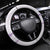 Aloha Lei Mikioi Steering Wheel Cover Purple Polynesian Tribal Tatau Pattern