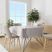 Aloha Lei Mikioi Tablecloth Purple Polynesian Tribal Tatau Pattern