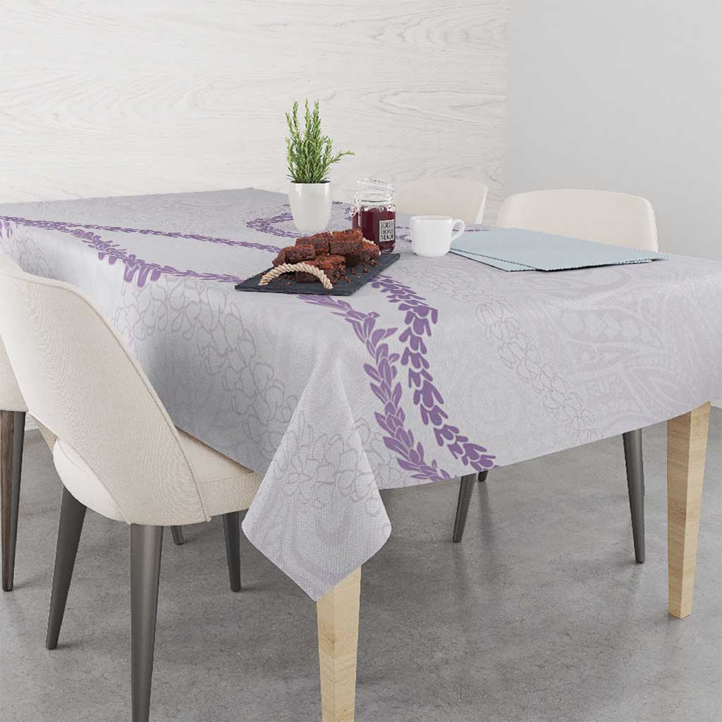 Aloha Lei Mikioi Tablecloth Purple Polynesian Tribal Tatau Pattern