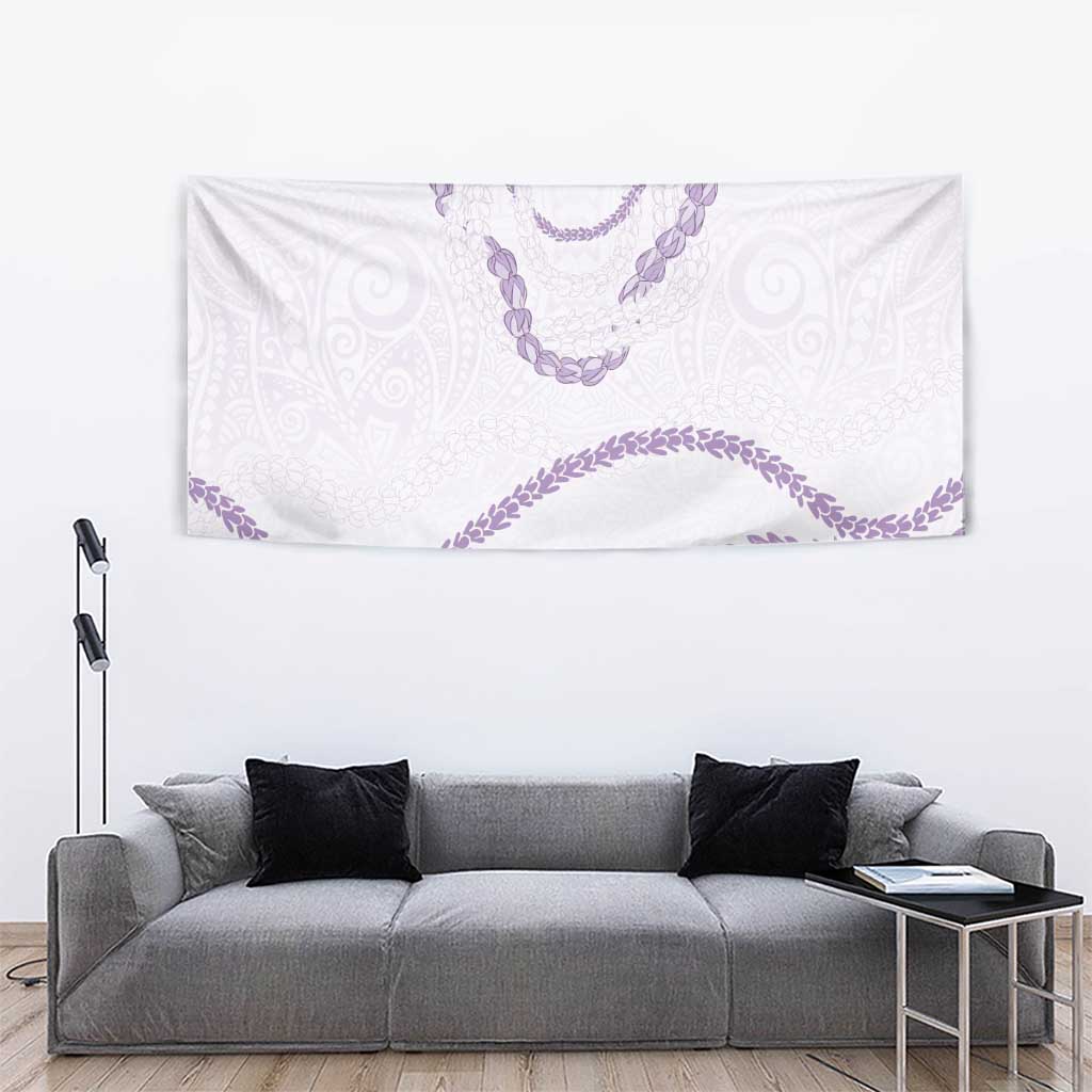 Aloha Lei Mikioi Tapestry Purple Polynesian Tribal Tatau Pattern
