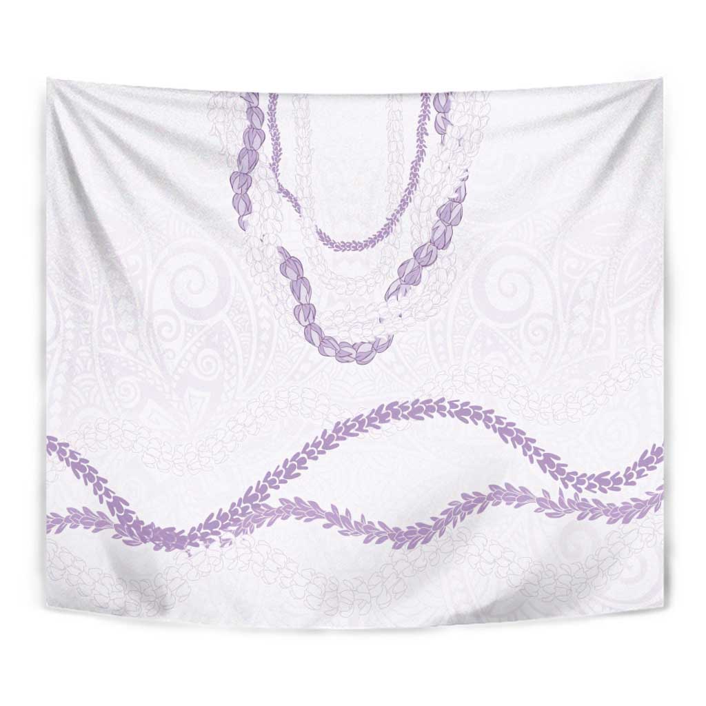 Aloha Lei Mikioi Tapestry Purple Polynesian Tribal Tatau Pattern
