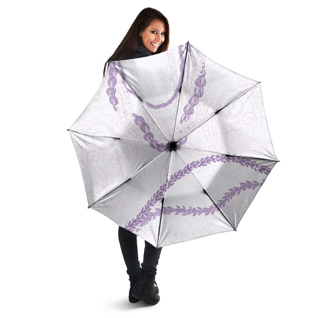 Aloha Lei Mikioi Umbrella Purple Polynesian Tribal Tatau Pattern - Polynesian Pride