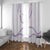 Aloha Lei Mikioi Window Curtain Purple Polynesian Tribal Tatau Pattern