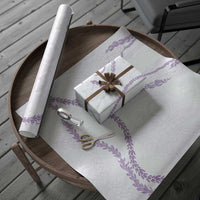 Aloha Lei Mikioi Wrapping Paper Purple Polynesian Tribal Tatau Pattern - Polynesian Pride