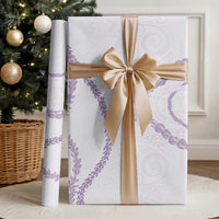 Aloha Lei Mikioi Wrapping Paper Purple Polynesian Tribal Tatau Pattern - Polynesian Pride