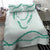 Aloha Lei Mikioi Bedding Set Sage Green Polynesian Tribal Tatau Pattern