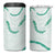 Aloha Lei Mikioi 4 in 1 Can Cooler Tumbler Sage Green Polynesian Tribal Tatau Pattern