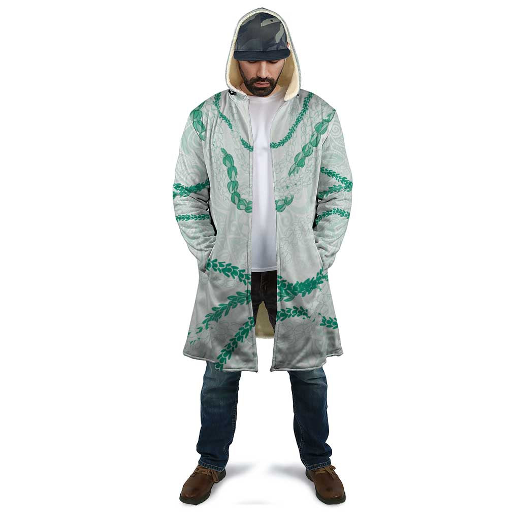 Aloha Lei Mikioi Cloak Sage Green Polynesian Tribal Tatau Pattern - Polynesian Pride