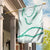 Aloha Lei Mikioi Garden Flag Sage Green Polynesian Tribal Tatau Pattern