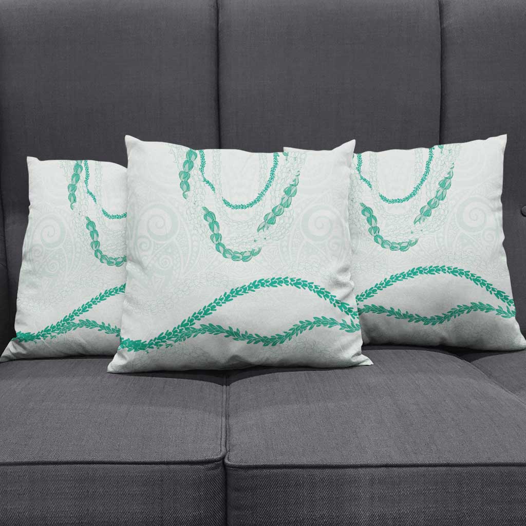 Aloha Lei Mikioi Pillow Cover Sage Green Polynesian Tribal Tatau Pattern - Polynesian Pride