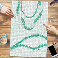 Aloha Lei Mikioi Puzzle Sage Green Polynesian Tribal Tatau Pattern - Polynesian Pride