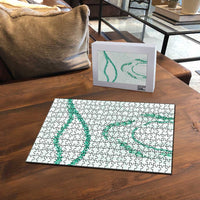 Aloha Lei Mikioi Puzzle Sage Green Polynesian Tribal Tatau Pattern - Polynesian Pride