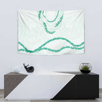 Aloha Lei Mikioi Tapestry Sage Green Polynesian Tribal Tatau Pattern