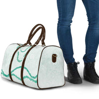 Aloha Lei Mikioi Travel Bag Sage Green Polynesian Tribal Tatau Pattern - Polynesian Pride