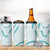 Aloha Lei Mikioi 4 in 1 Can Cooler Tumbler Teal Polynesian Tribal Tatau Pattern