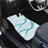 Aloha Lei Mikioi Car Mats Teal Polynesian Tribal Tatau Pattern
