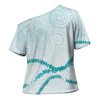 Aloha Lei Mikioi Cross Shoulder Shirt Aloha Lei Mikioi - Polynesian Pride