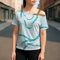 Aloha Lei Mikioi Cross Shoulder Shirt Aloha Lei Mikioi - Polynesian Pride