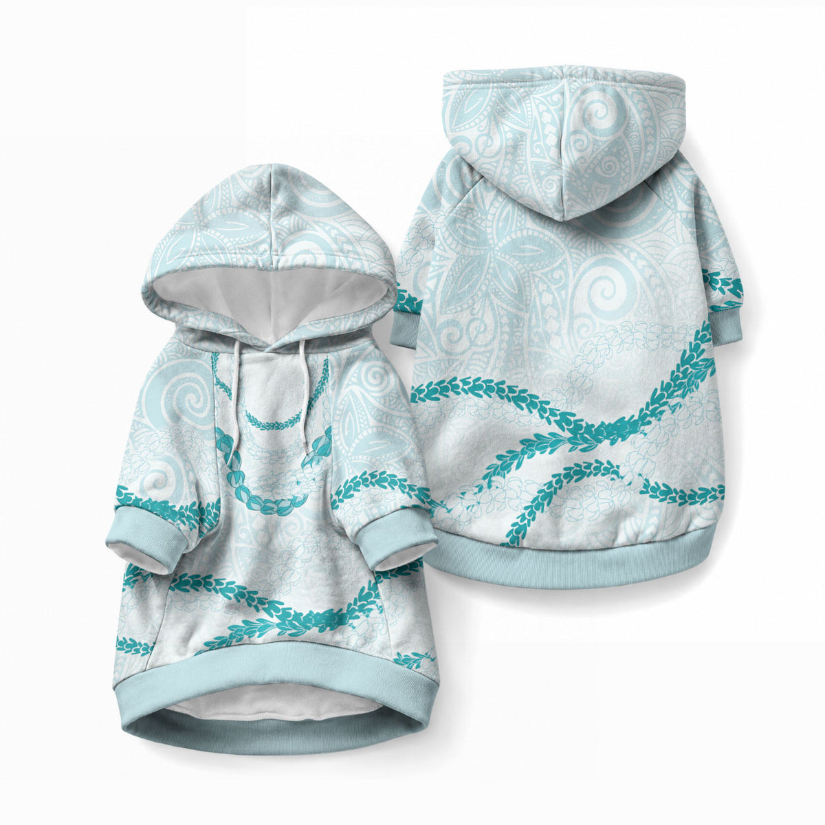 Aloha Lei Mikioi Pet Hoodie Aloha Lei Mikioi LT9 Pullover Teal - Polynesian Pride