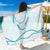 Aloha Lei Mikioi Sarong Teal Polynesian Tribal Tatau Pattern