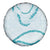 Aloha Lei Mikioi Spare Tire Cover Teal Polynesian Tribal Tatau Pattern