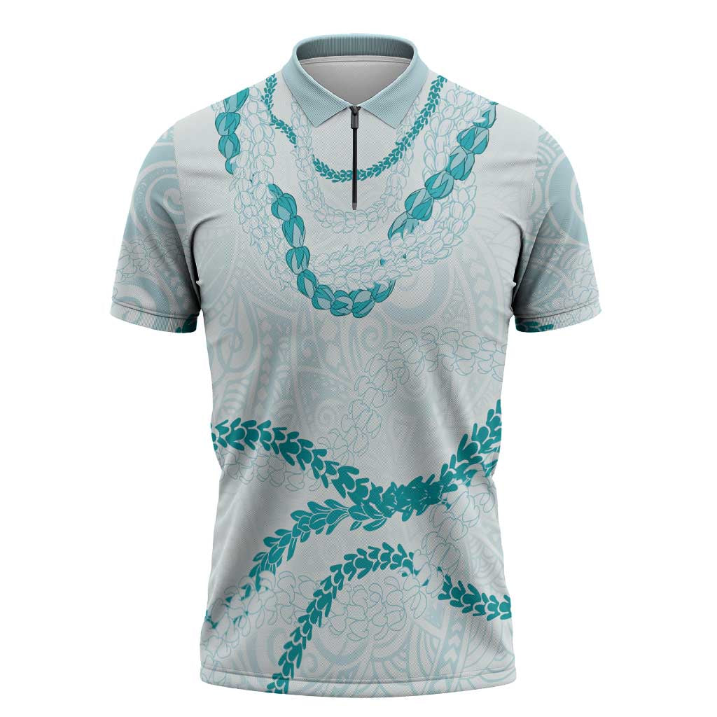 Aloha Lei Mikioi Zipper Polo Shirt Aloha Lei Mikioi - Polynesian Pride