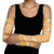 Aloha Pakalana and Puakenikeni Lei Arm Sleeves Gold Hawaiian Pattern - Polynesian Pride