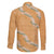 Aloha Pakalana and Puakenikeni Lei Family Matching Short Sleeve Bodycon Dress and Hawaiian Shirt Gold Hawaiian Pattern