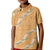Aloha Pakalana and Puakenikeni Lei Kid Polo Shirt Gold Hawaiian Pattern