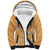 Aloha Pakalana and Puakenikeni Lei Sherpa Hoodie Gold Hawaiian Pattern