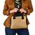 Aloha Pakalana and Puakenikeni Lei Shoulder Handbag Gold Hawaiian Pattern
