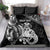 Personalised New Zealand Potae Pango Cricket Bedding Set Special Maori Hei Tiki Tribal Tattoo