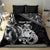 Personalised New Zealand Potae Pango Cricket Bedding Set Special Maori Hei Tiki Tribal Tattoo