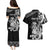 Personalised New Zealand Potae Pango Cricket Couples Matching Puletasi and Hawaiian Shirt Special Maori Hei Tiki Tribal Tattoo