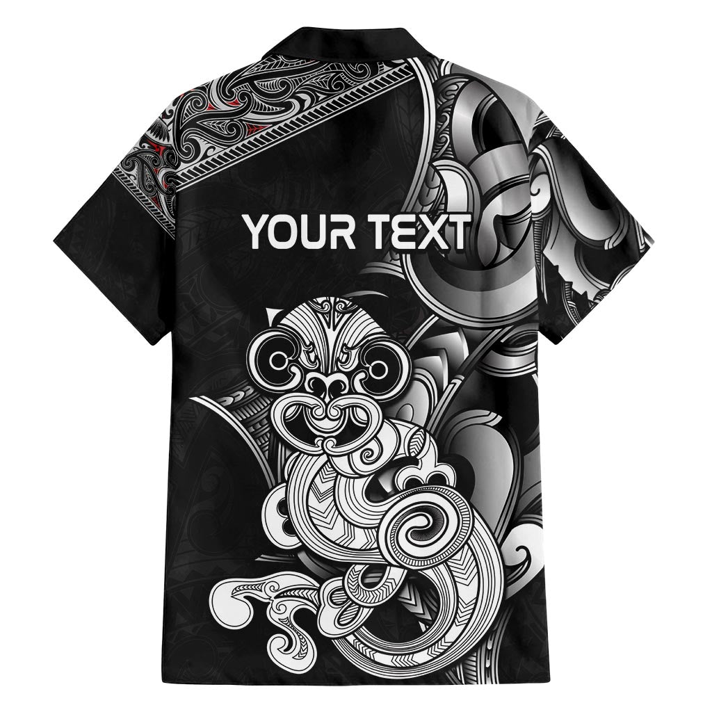 Personalised New Zealand Potae Pango Cricket Family Matching Long Sleeve Bodycon Dress and Hawaiian Shirt Special Maori Hei Tiki Tribal Tattoo LT9 - Polynesian Pride