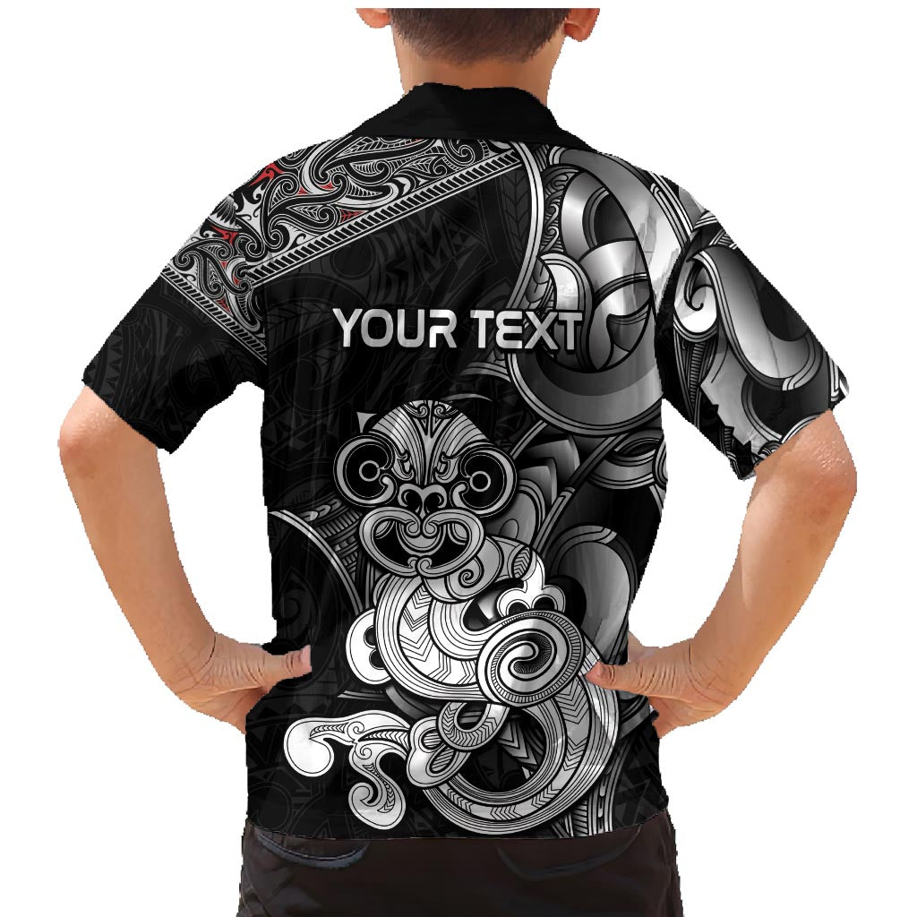 Personalised New Zealand Potae Pango Cricket Family Matching Mermaid Dress and Hawaiian Shirt Special Maori Hei Tiki Tribal Tattoo LT9 - Polynesian Pride