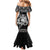 Personalised New Zealand Potae Pango Cricket Family Matching Mermaid Dress and Hawaiian Shirt Special Maori Hei Tiki Tribal Tattoo